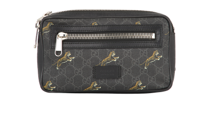 GG Supreme Tiger Belt Bag, front view